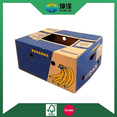 Boîtes en carton banane