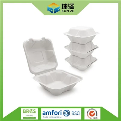 Boîte à hamburger compostable