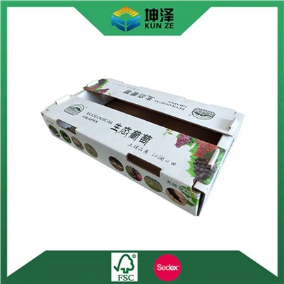 Boîte d'emballage de raisins