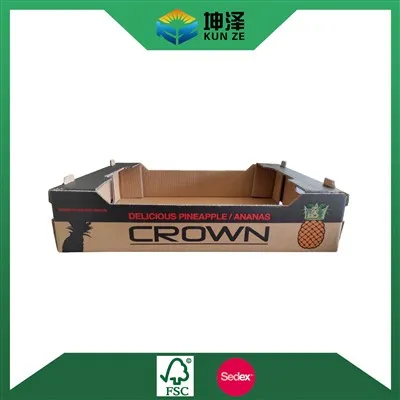 Boîte d'expédition d'ananas