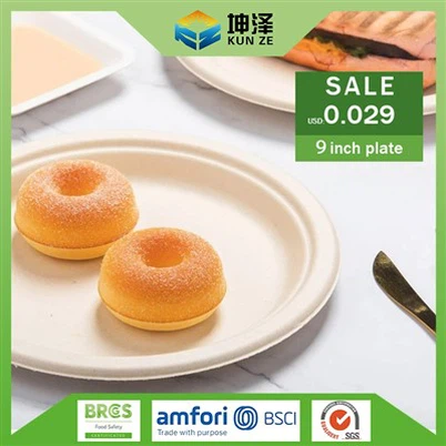 Assiettes compostables